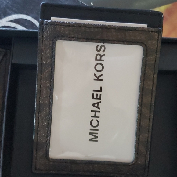 Michael kors duo men boxed wallet set gorgeous - Picture 2 of 7